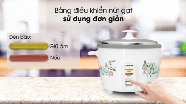 Bảng điều khiển của nồi cơm điện Toshiba RC-18MH1PV(F)