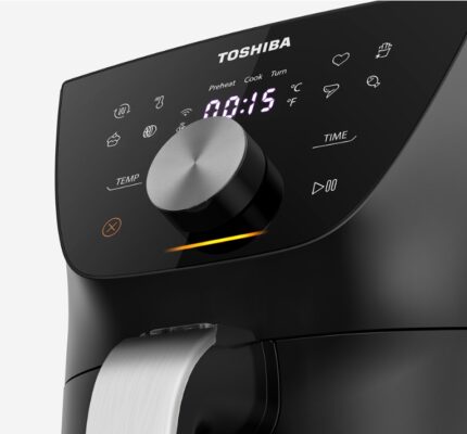 Bảng điều khiển điện tử của nồi Chiên Không Dầu Toshiba AF-74CS1SRVN(H)