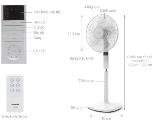  Quạt Đứng Toshiba 