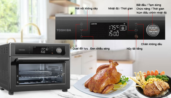 Lò chiên không dầu Toshiba TL2-SAC25GZC(GR)