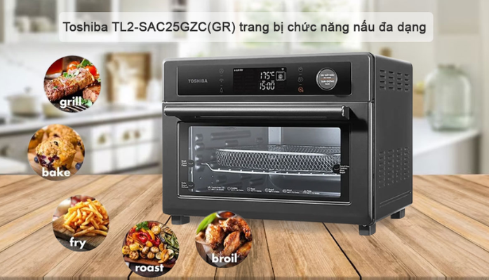 Lò chiên không dầu Toshiba TL2-SAC25GZC(GR)